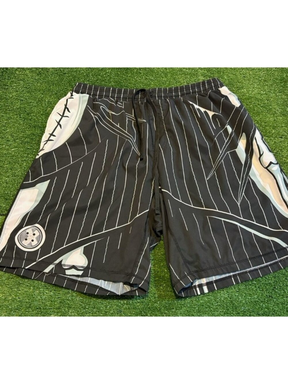 Project X SAVS shorts mens 4XL black white halloween hoop lightweight 10" inseam